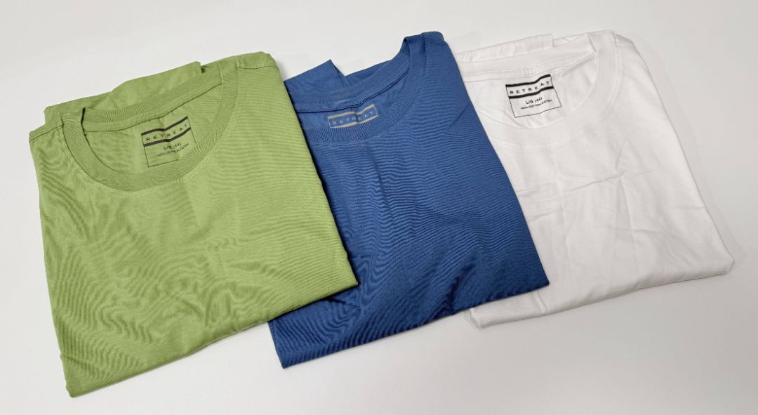 Lot of 3 Retreat Size L Cotton Tank Tops Solid Colours