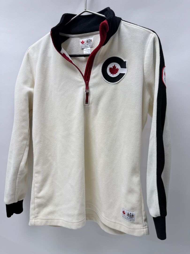Hudsons Bay Canada Olympic Fleece Pullover Womens Large 2010 Vancouver Games