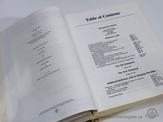 Large 1988 Heirloom Family Holy Bible King James Version Illustrated Hardcover