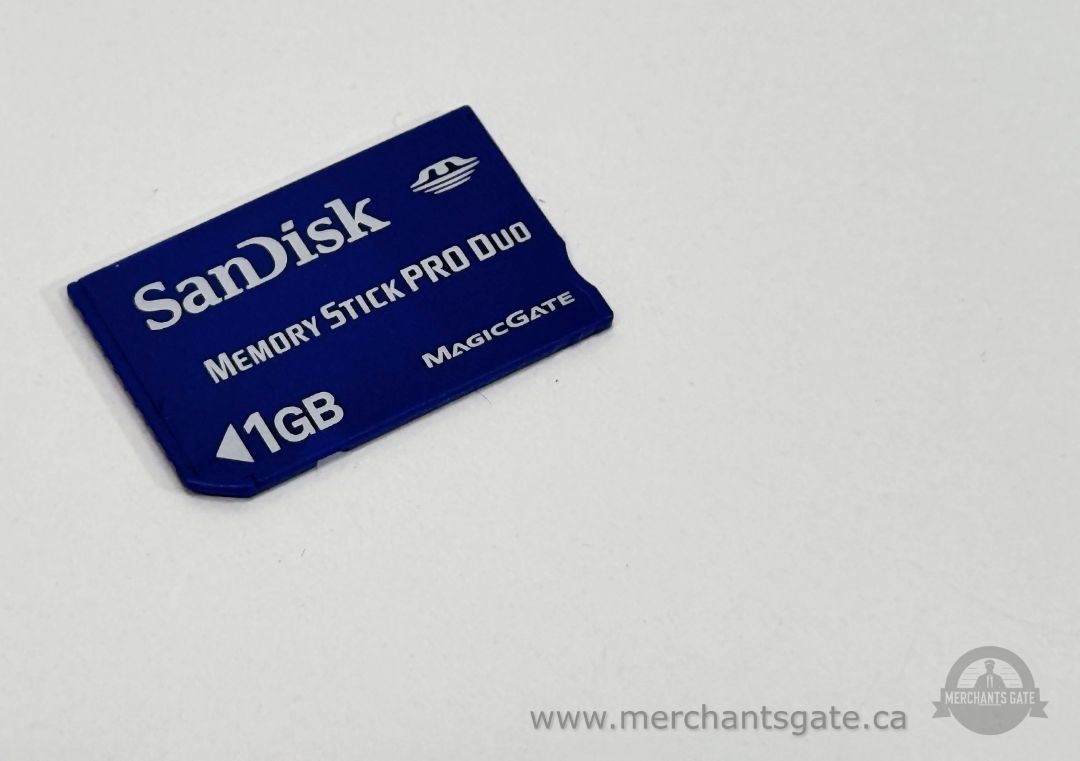 SanDisk 1GB Memory Stick PRO Duo with MagicGate.