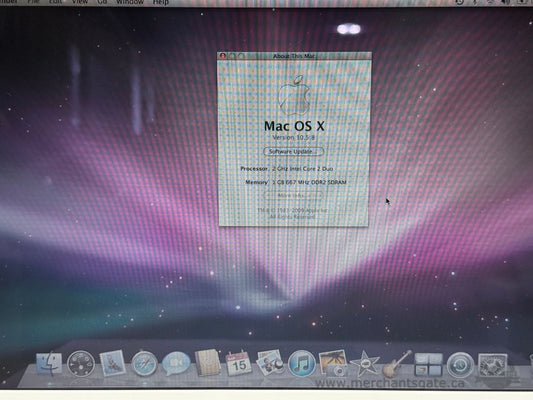 Apple MacBook A1181 13" White 2GHz Core 2 Duo 1GB AS-IS Parts Repair