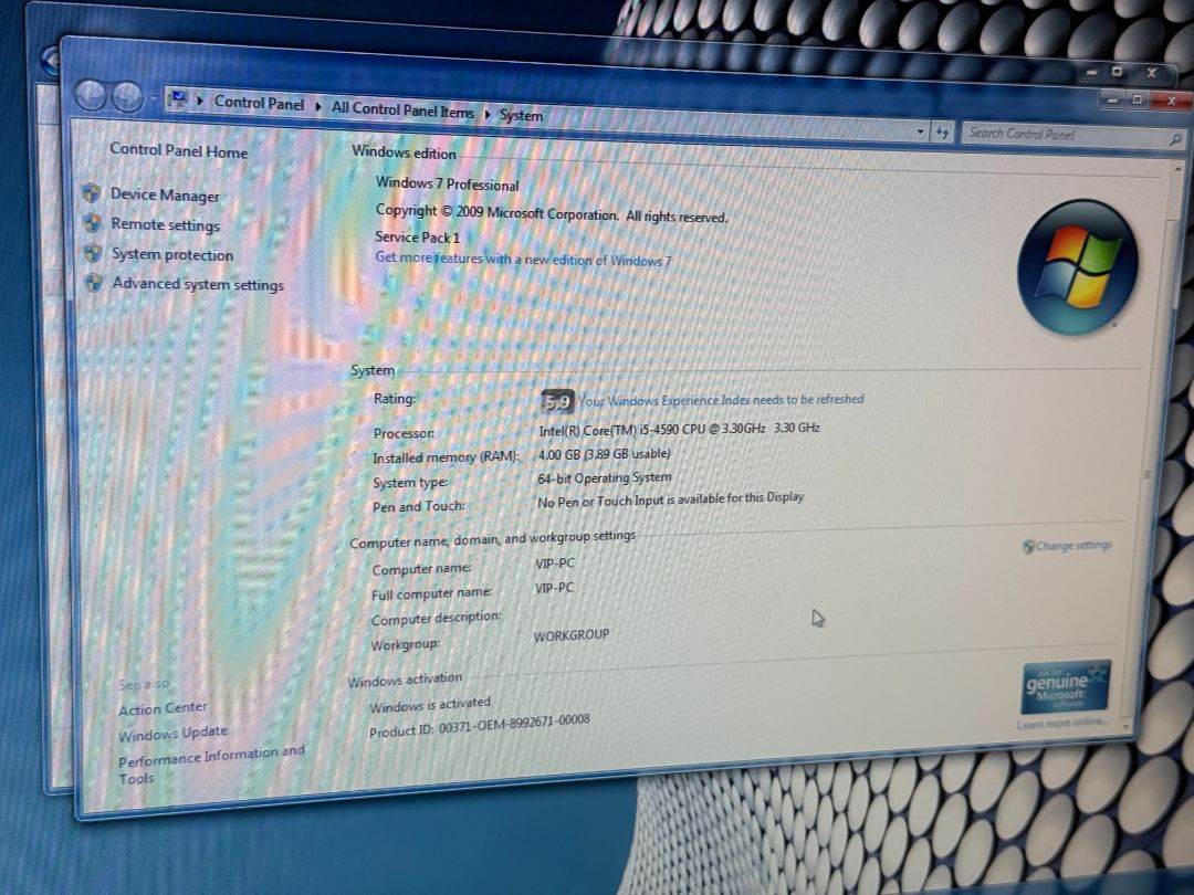 HP ProDesk 600 G1 Desktop PC Intel Core i5 4GB RAM 500GB HDD Windows 7 Pro
