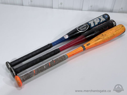 3 Youth Aluminum Baseball Bats Louisville Slugger TPX Power Brigade 25"