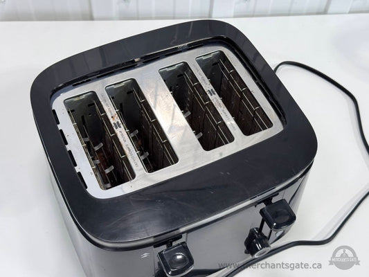 PC 4-Slice Toaster 1500W Dual Controls Black Stainless Steel PC2631B