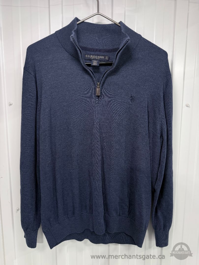 Men’s XL XXL Sweater Sweatshirt and Long-Sleeve Clothing Lot – 8 Pieces