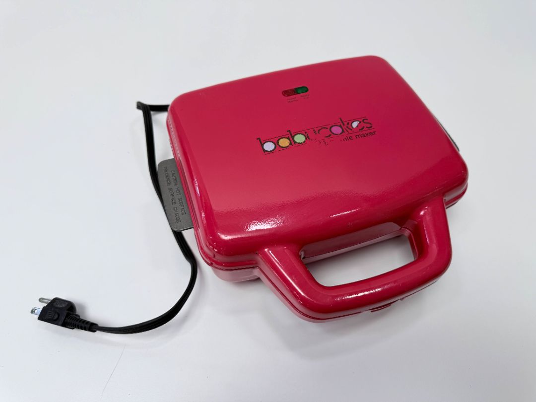 Babycakes BR6C Brownie Maker Pink Non Stick Baking Machine With Removable Tray