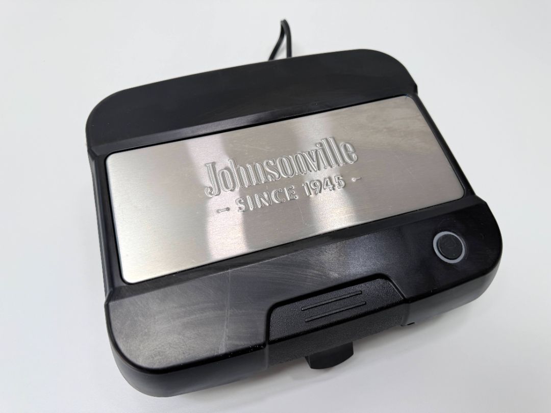 Johnsonville Sizzling Sausage Grill Plus Indoor Grill BTG 500 With Sausage Plate