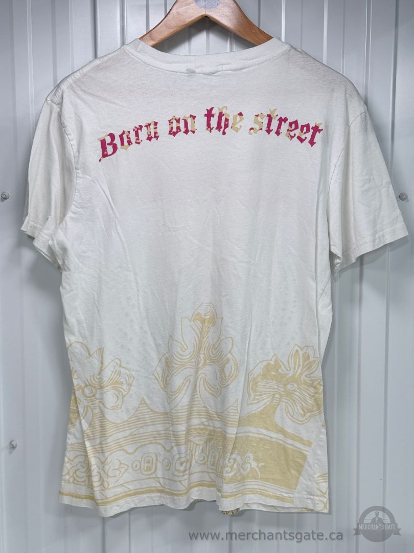 Vintage Smet by Christian Audigier Born on the Street Rhinestone Horse T-Shirt – XL – Made in USA