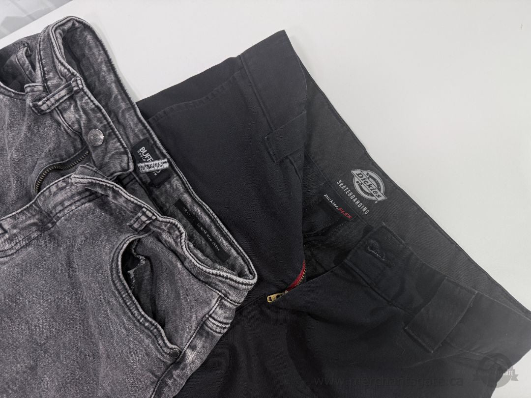 Men’s Pants Lot Size 28 x 30 - Buffalo David Bitton Jeans and Dickies FLEX Pants