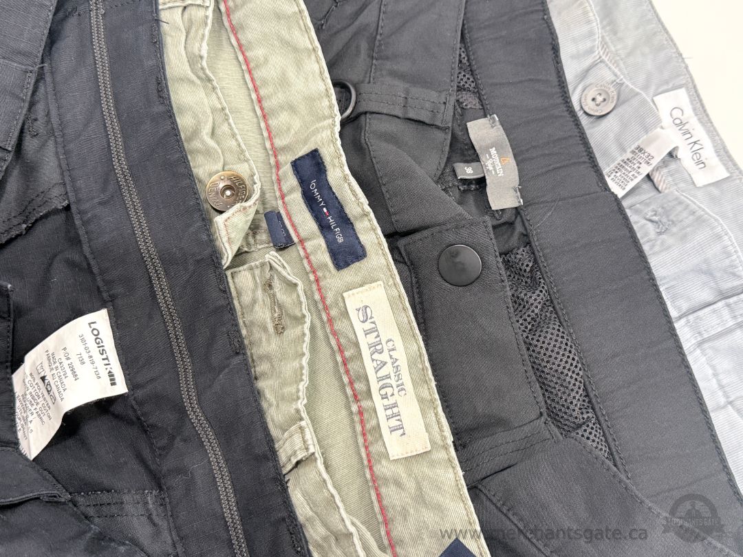Men’s Size 38 Pants Lot - Tommy Hilfiger, Calvin Klein, Mountain Ridge and Logistik