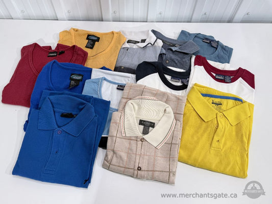 Men’s Size Medium Shirt and Outdoor Vest Lot - 13 Pieces, Vintage B.U.M. Knights