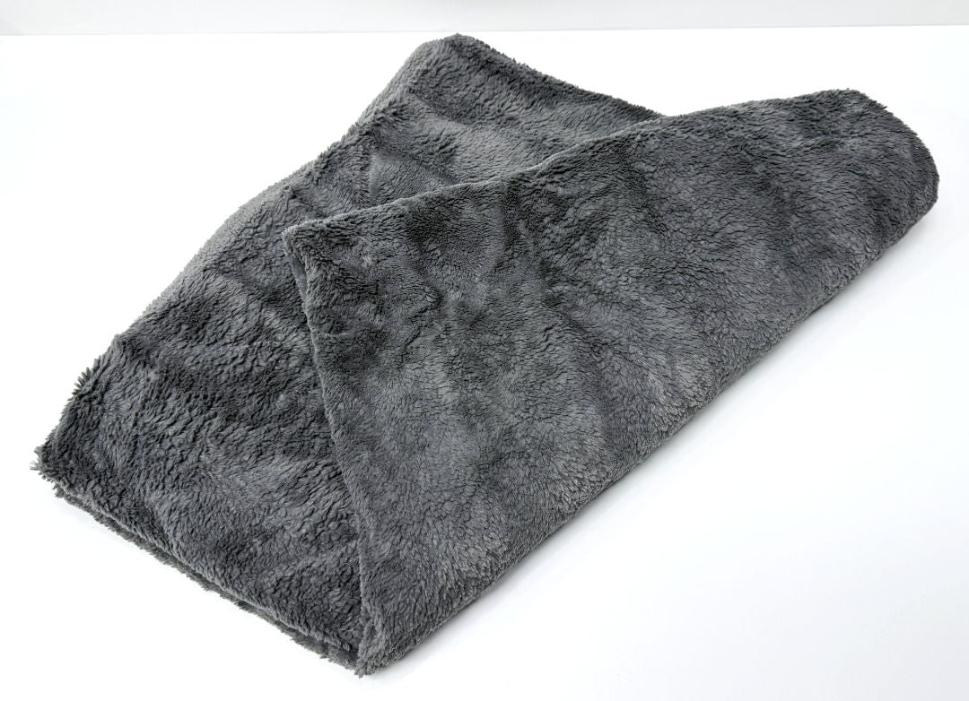 Indigo Gray Throw Blanket 55x48 Plush Soft Cozy Faux Fur Decorative Throw