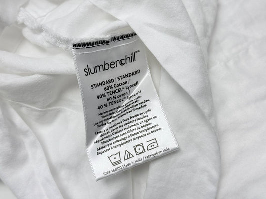 Slumberchill Standard Pillowcases Set of 9 60 Cotton 40 Tencel White