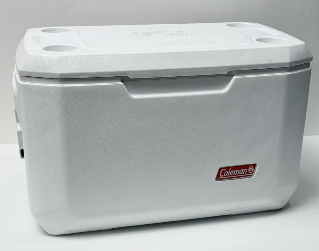 Coleman 70 Quart Xtreme Large White Cooler Heavy Duty Ice Chest With Hinged Lid
