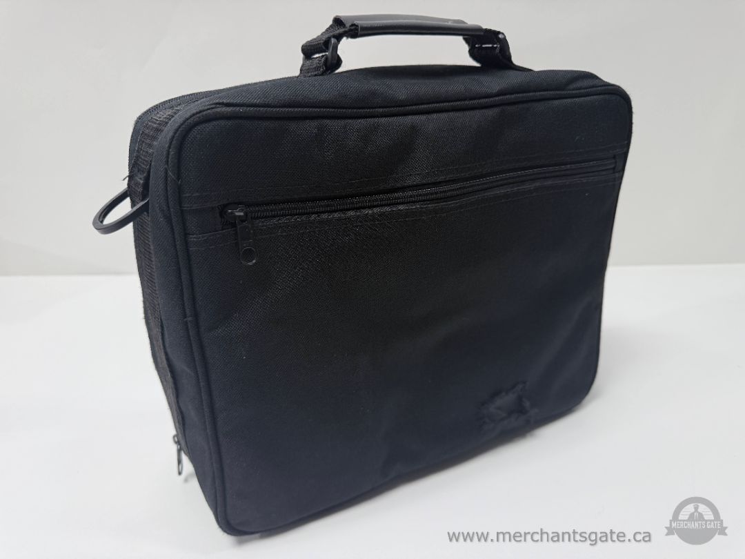 Sega Game Gear Carrying Case Black Travel Bag with Molded Interior