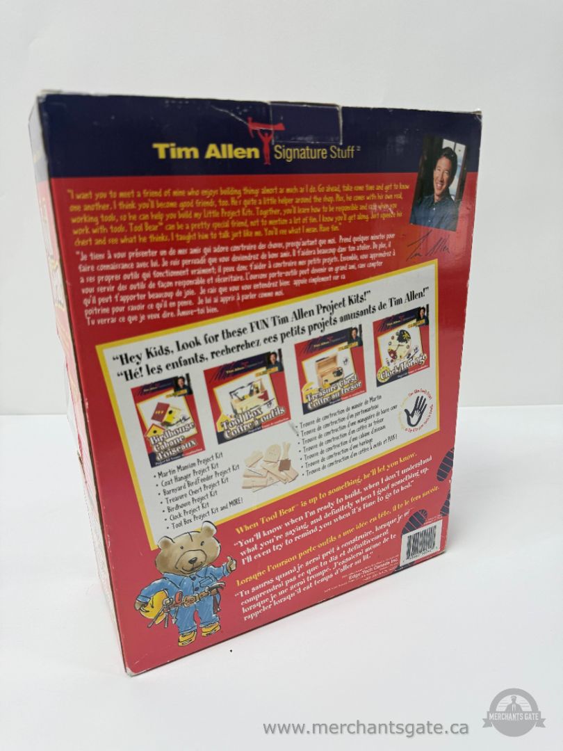 Tim Allen Signature Stuff Tool Bear Talking Plush New in Box 1990s