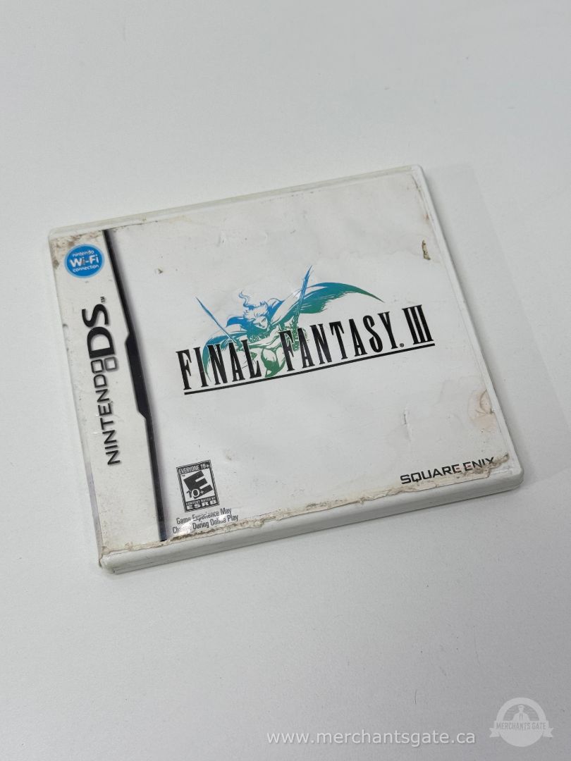 Nintendo DS Final Fantasy III Video Game Cartridge with Original Case