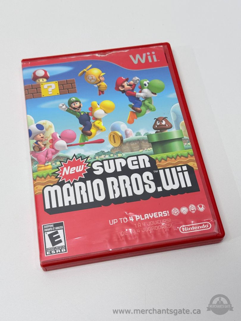 New Super Mario Bros. Wii for Nintendo Wii with Manual – Great Condition Disc