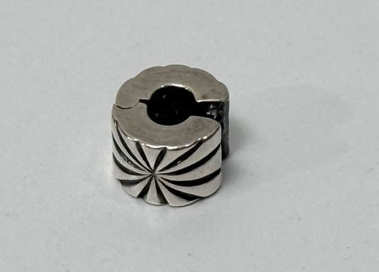Pandora 925 Sterling Silver Sunburst Clip Spacer Charm – Authentic
