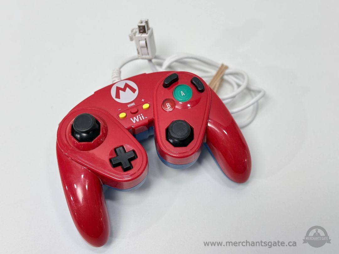 Nintendo Wii Classic Controller Pro Mario Edition Red