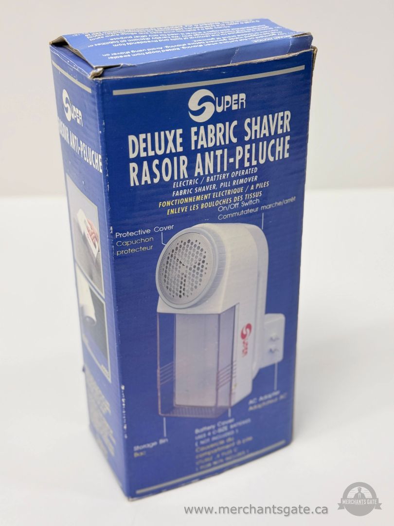Super Deluxe Fabric Shaver Battery Operated Lint Remover With Original Box