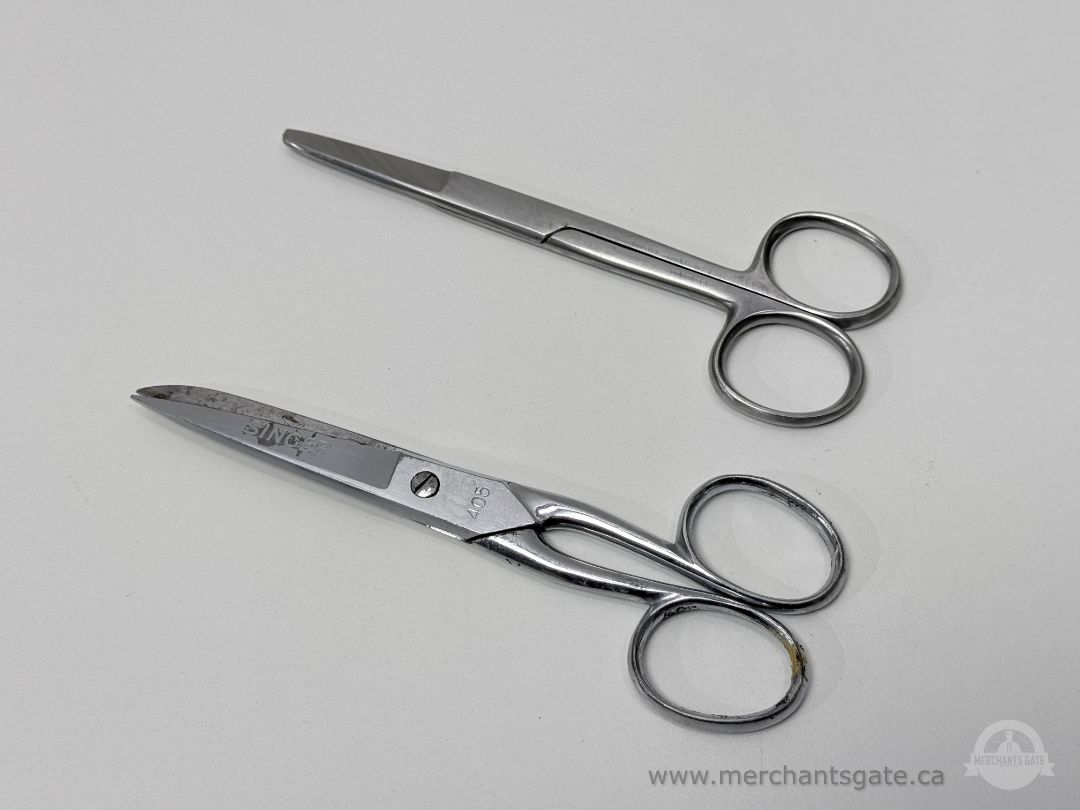 Singer Stainless Steel Sewing Scissors Two Pair Set 5 Inch