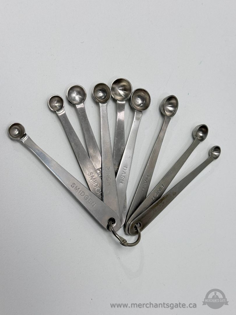 Stainless Steel Measuring Spoon Set Smidgen Pinch Dash Cooking Baking