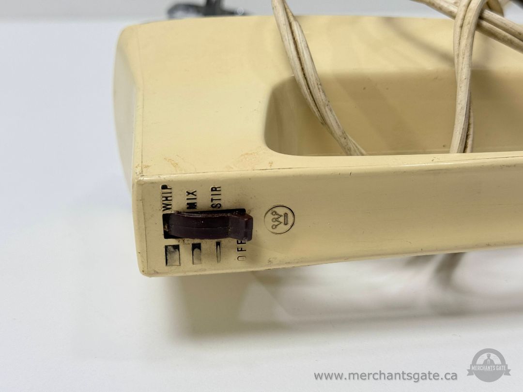Vintage Sunbeam Hand Mixer with Beaters Electric Kitchen Appliance