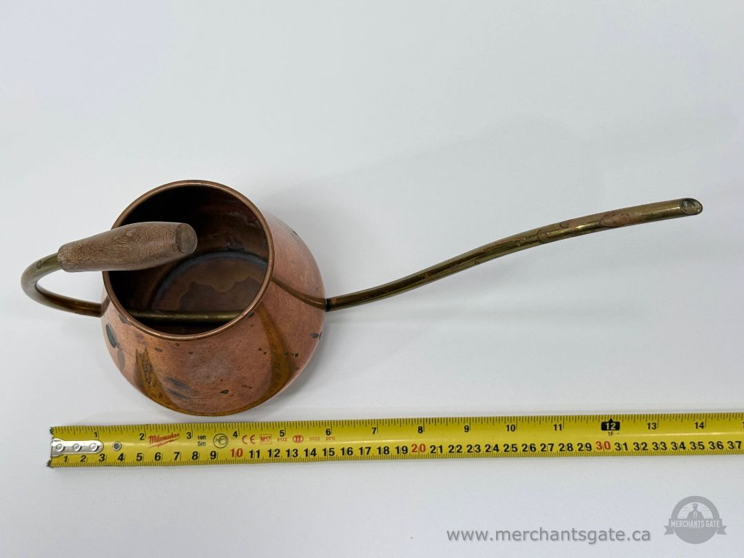 Vintage Tagus Copper Long Spout Watering Can Made in Portugal 14” Length