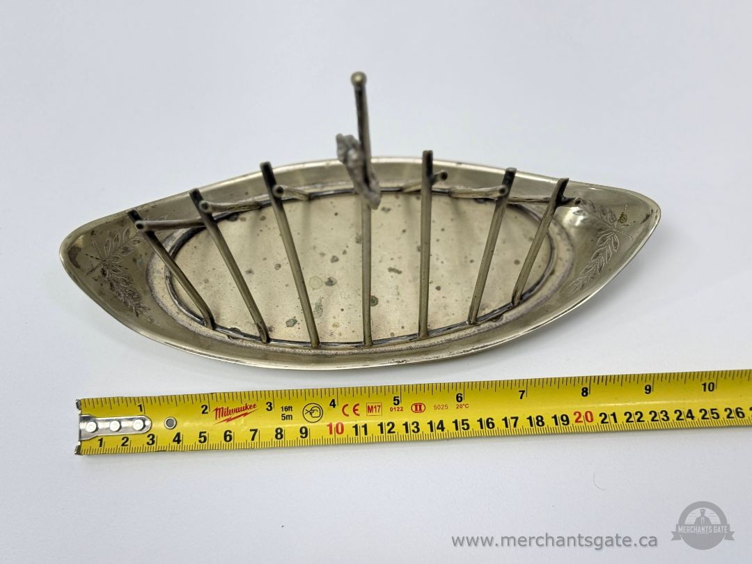 Vintage British EPNS Toast Rack A.C. Ballthorp Grimsby Silverplate