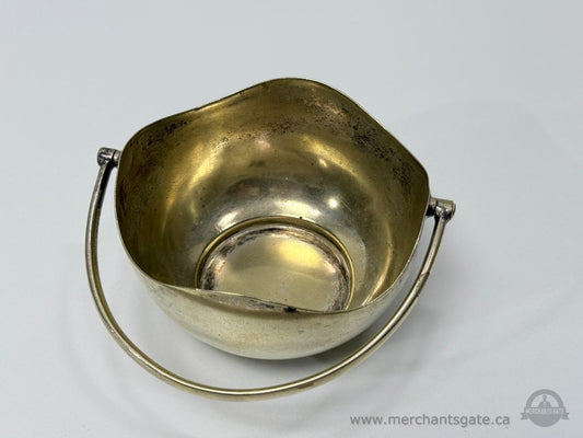 Vintage Silverplate Small Handled Bowl Hallmarked