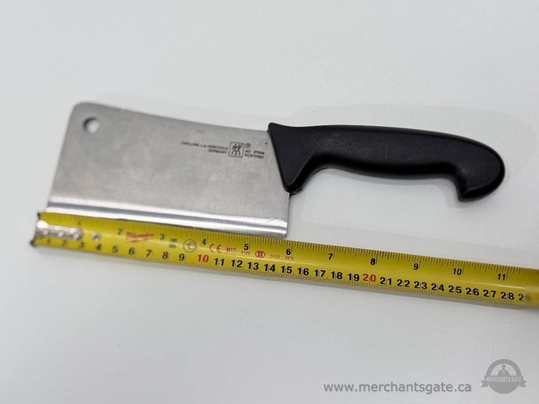 Zwilling J.A. Henckels 6 in Meat Cleaver Germany Stainless Steel Black Handle