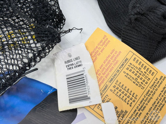 Muttluks Fleece Lined Dog Boots Extra Large Black Winter Paw Protection