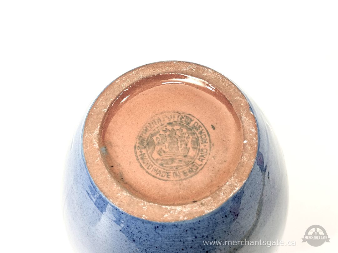 Vintage Haeger Pottery Blue Speckled Vase Mid-Century Modern USA 7” Tall