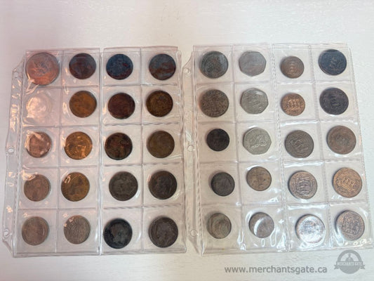 Large Mixed World Coin Lot British + European 1880s–1990s No Silver