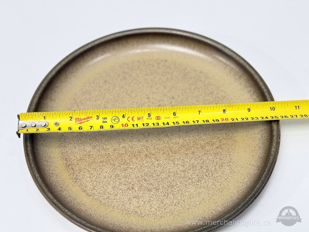Denby Romany Stoneware Dinner Plate 10” Vintage England Brown Speckle