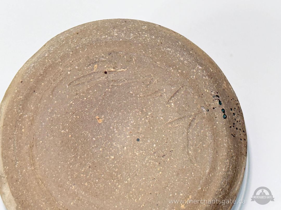 Hand Thrown Studio Pottery Vase Red And Teal Glaze Stoneware Approx 4.5 Inch Tall