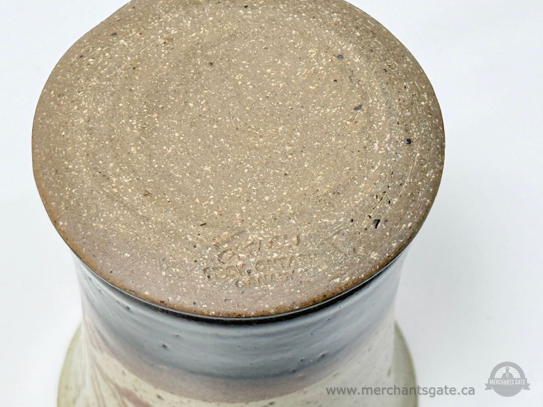 Hand Thrown Studio Pottery Mug Signed Donn Zver Troy, ON Canada Stoneware Cup