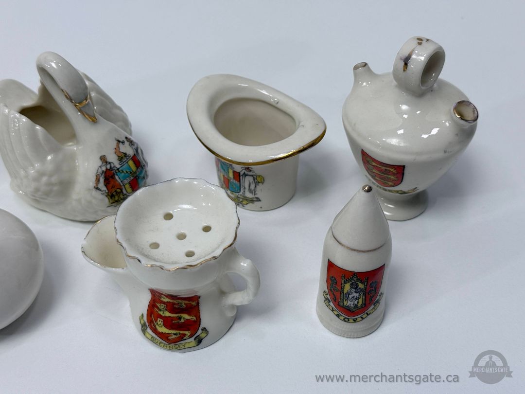Vintage Guernsey Jersey Souvenir Miniature Ceramic Figurines And Tableware Mixed Lot