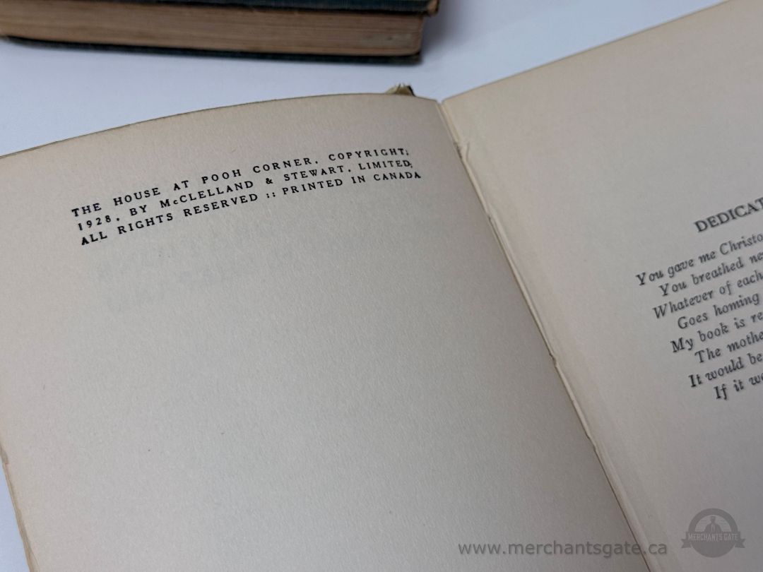 Vintage A.A. Milne Winnie-the-Pooh Hardcover Books (1926 & 1928) – Set of 2