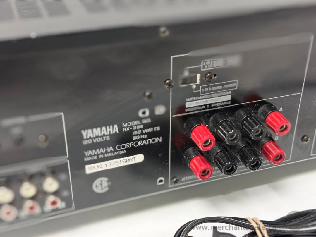 Yamaha RX 396 Natural Sound Stereo Receiver Black Vintage Audio Component