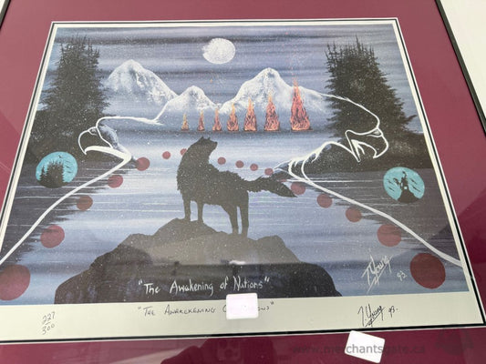 T. Young “The Awakening of Nations” Limited Edition Print (227/300) – Framed