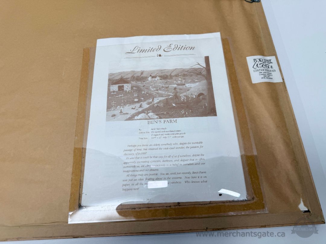Arnie Tiefenbach “Ben’s Farm” Limited Edition Art Print (18/250) – Framed
