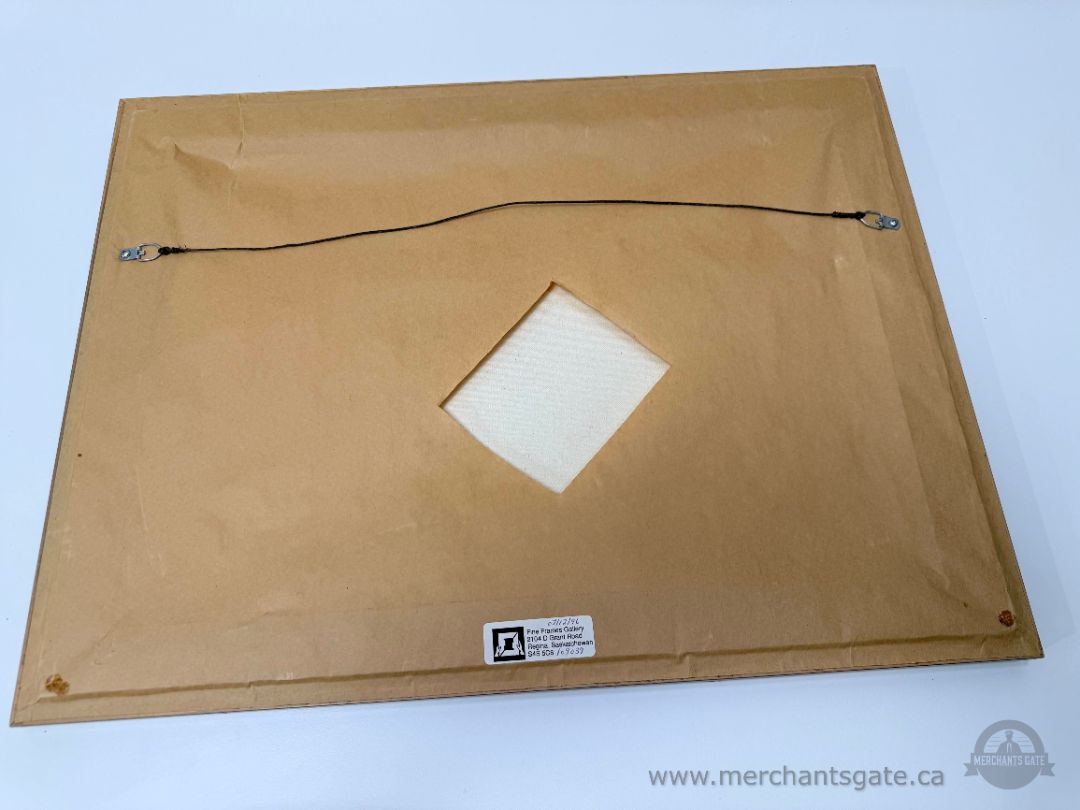 Ken Longchild Winter Indigenous Horse Scene Framed Print / Canadian Wildlife Art