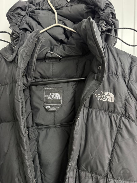 The North Face Women’s Size Medium Long Black 700-Fill Down Coat / Parka – Excellent Condition
