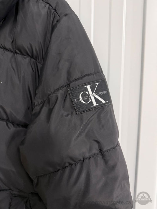 Calvin Klein Jeans Women’s Black Puffer Jacket – Size Medium