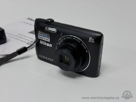 Nikon COOLPIX S3700 20.1MP Digital Camera – 8x Optical Zoom Wi-Fi
