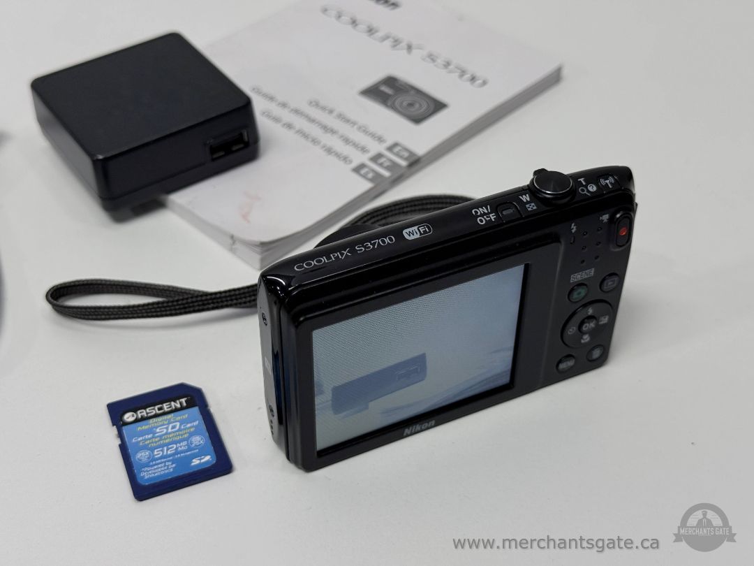 Nikon COOLPIX S3700 20.1MP Digital Camera – 8x Optical Zoom Wi-Fi