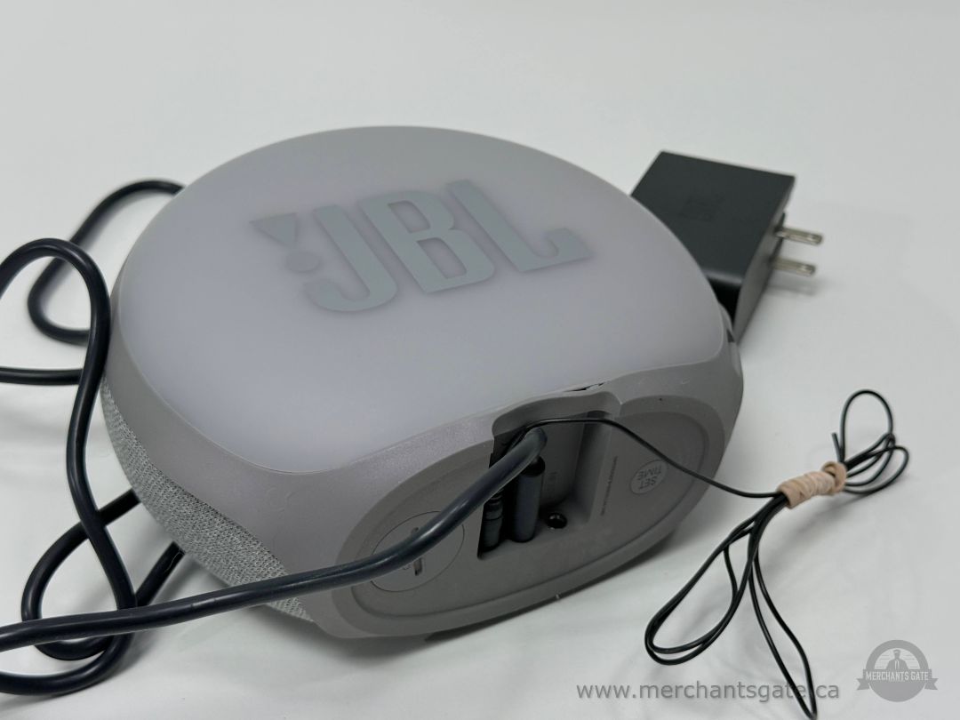 JBL Horizon Bluetooth Alarm Clock Speaker with Ambient Light and Power Adapter