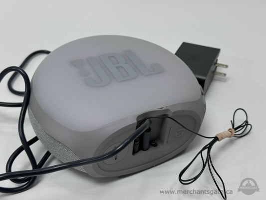 JBL Horizon Bluetooth Alarm Clock Speaker with Ambient Light and Power Adapter